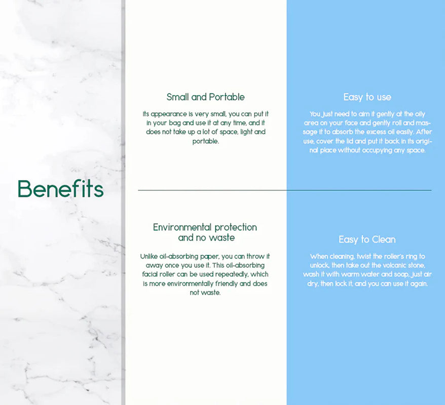Volcanic Stone Oil-Absorbing Face Roller