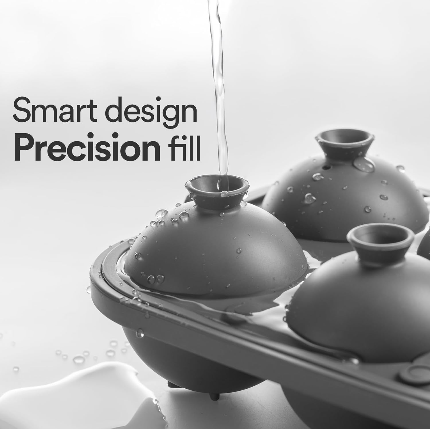 Premium Sphere Ice Mold - Silicone Ball Ice Cube Tray for Perfect Cocktails, Easy Release, No Plastic, Ideal Gift for Whiskey Lovers