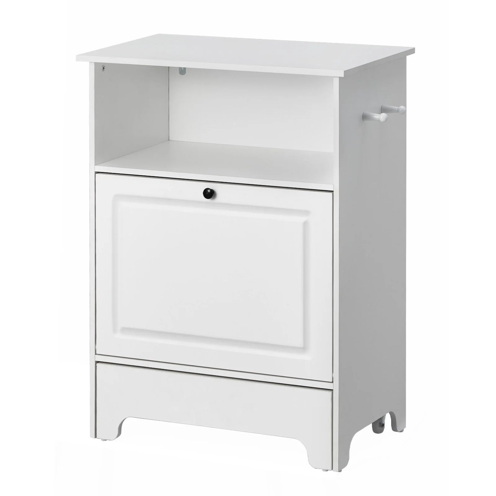 VEVOR Pet Feeding Station W/ 2 Elevated Dog Bowls Dog Food & Toy Storage Cabinet