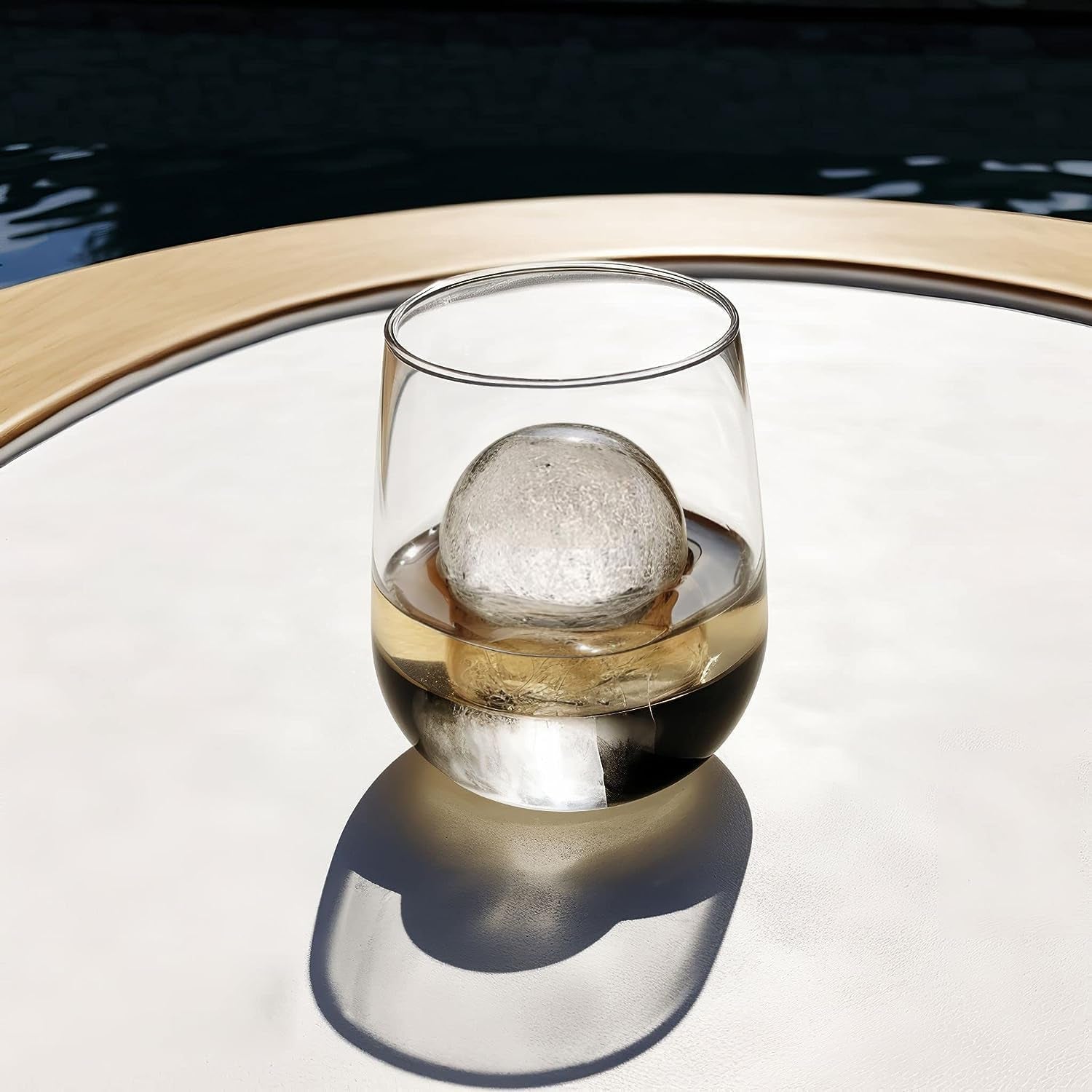 Ultimate Silicone Ball Ice Cube Tray - Perfect for Whiskey Lovers, Slow-Melting Molds for Elevated Cocktails, Easy Release, 100% No-Plastic Design - Ideal Gift Choice!