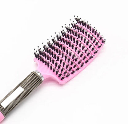 Hairbrush anti Klit Brushy Haarborstel Women Detangler Hair Brush Bristle Nylon Scalp Massage Teaser Hair Brush Comb