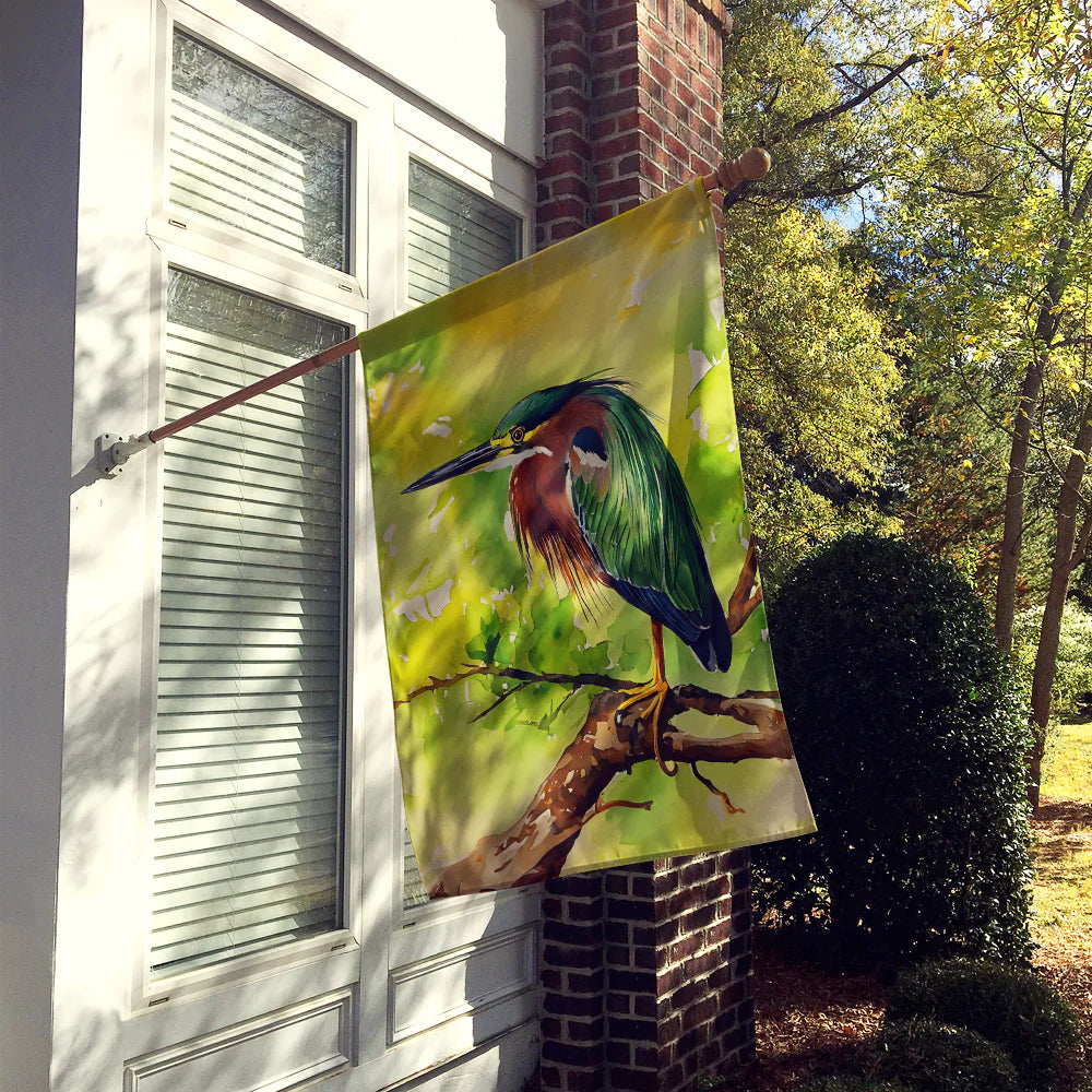 Green Heron House Flag