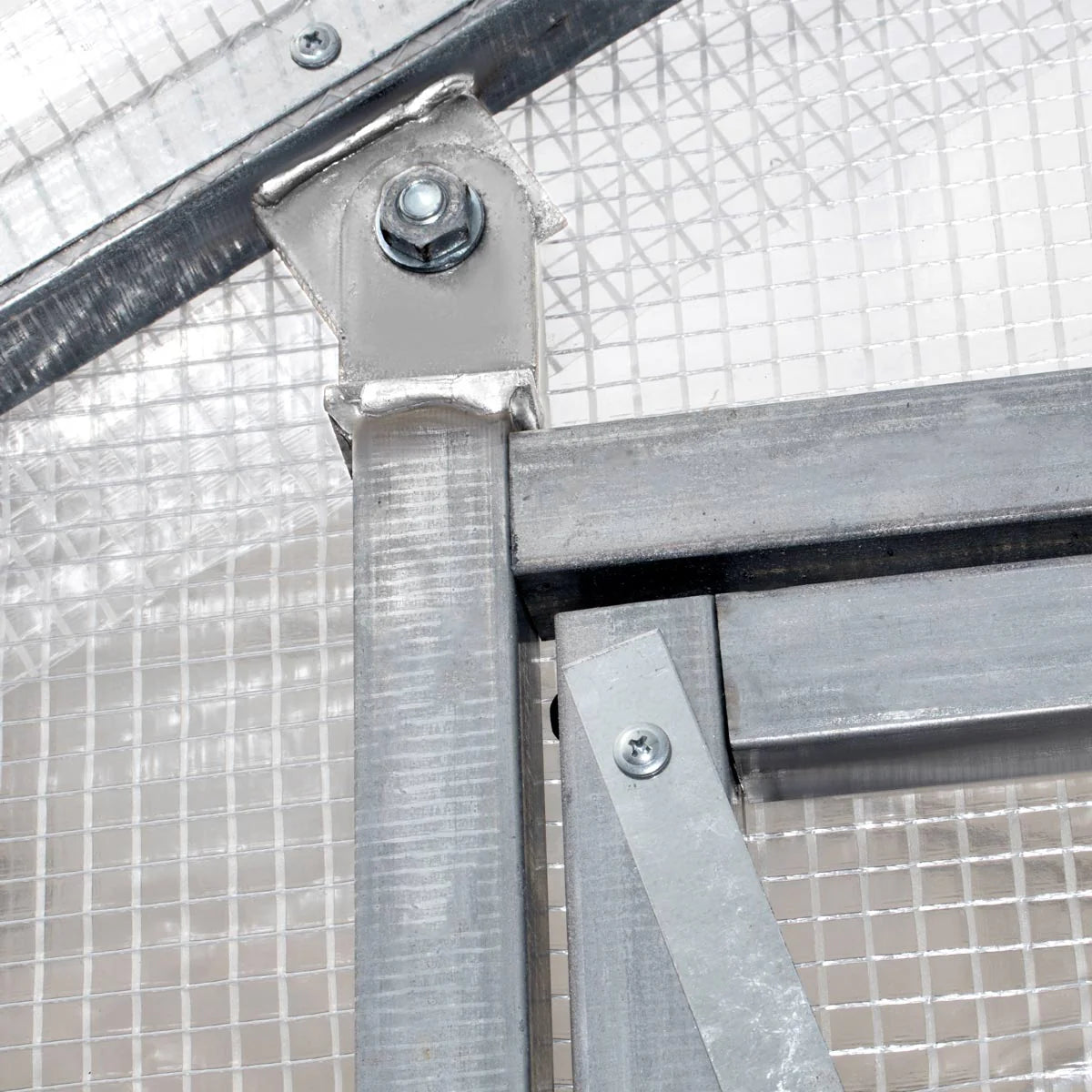 8’ X 13’ Greenhouse Grow Tent W/20 Mil Ripstop Leno Mesh PVC Cover, Galvanized Steel Frame, Roll-Up Windows, TMG-GH813