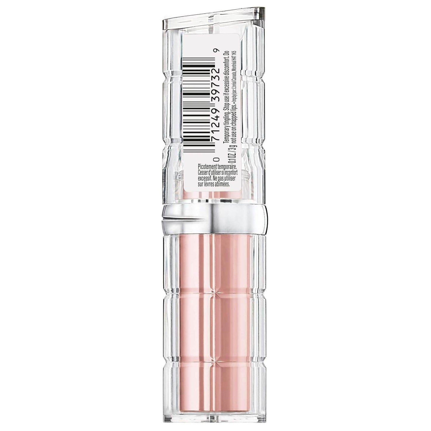 L'Oreal Paris Makeup Colour Riche Plump and Shine Lipstick, for Glossy, Radiant, Visibly Fuller Lips with an All-Day Moisturized Feel, 103 Lychee Plump, 0.1 Oz.
