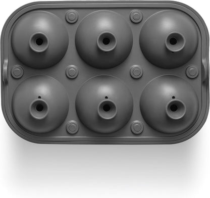 Premium Sphere Ice Mold - Silicone Ball Ice Cube Tray for Perfect Cocktails, Easy Release, No Plastic, Ideal Gift for Whiskey Lovers
