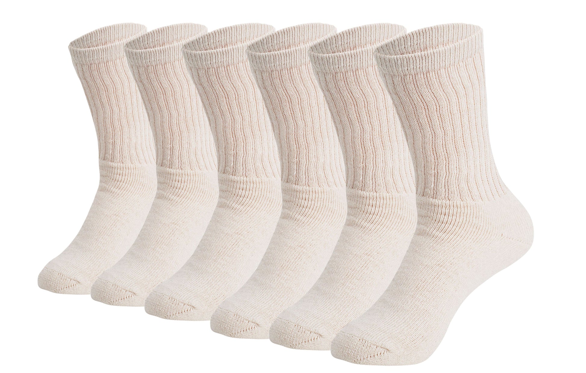 Men’S Cotton Crew Socks – 6 Pairs, Cushioned Sole, Breathable & Moisture-Wicking Athletic Sport Socks