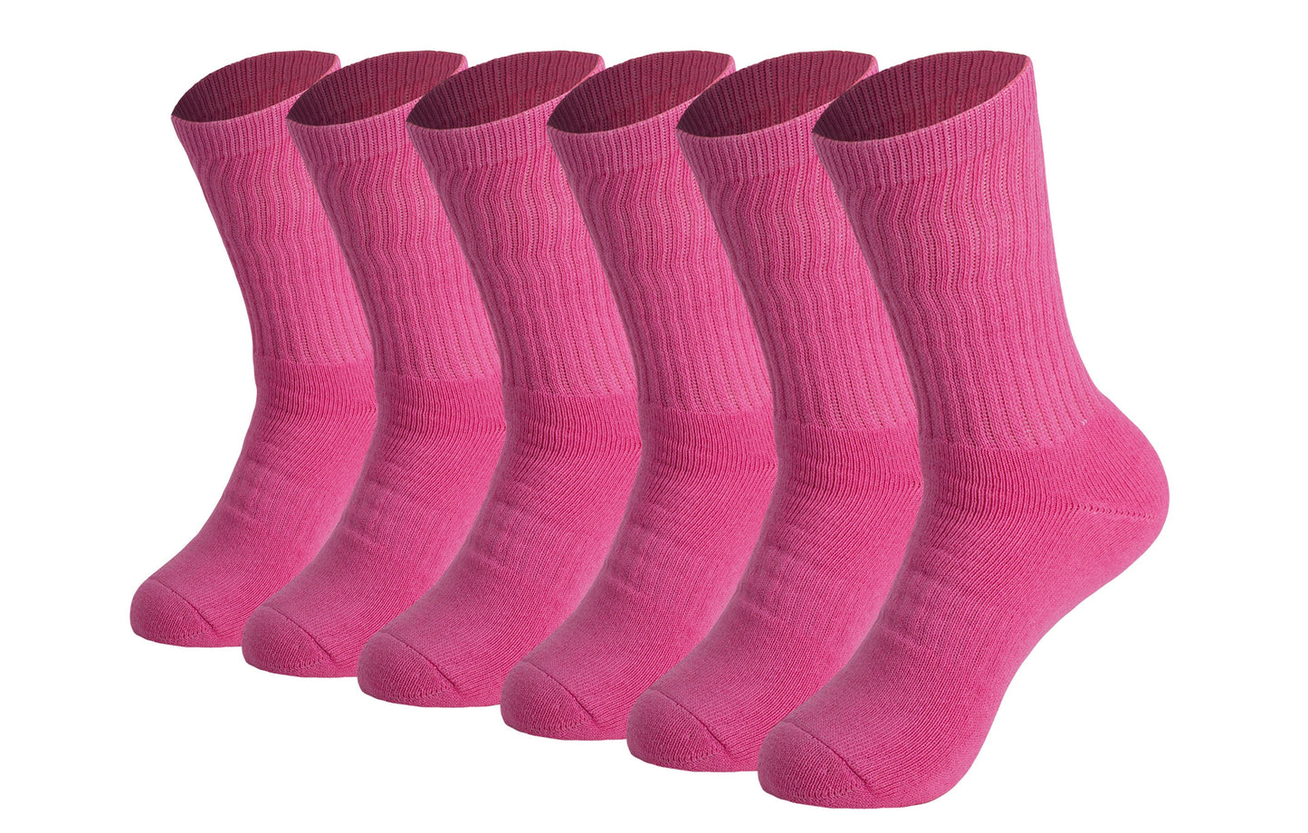 Men’S Cotton Crew Socks – 6 Pairs, Cushioned Sole, Breathable & Moisture-Wicking Athletic Sport Socks