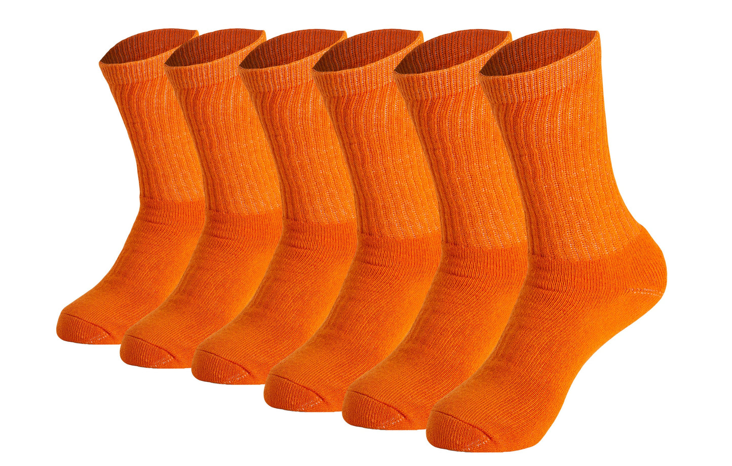 Men’S Cotton Crew Socks – 6 Pairs, Cushioned Sole, Breathable & Moisture-Wicking Athletic Sport Socks