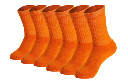 Men’S Cotton Crew Socks – 6 Pairs, Cushioned Sole, Breathable & Moisture-Wicking Athletic Sport Socks