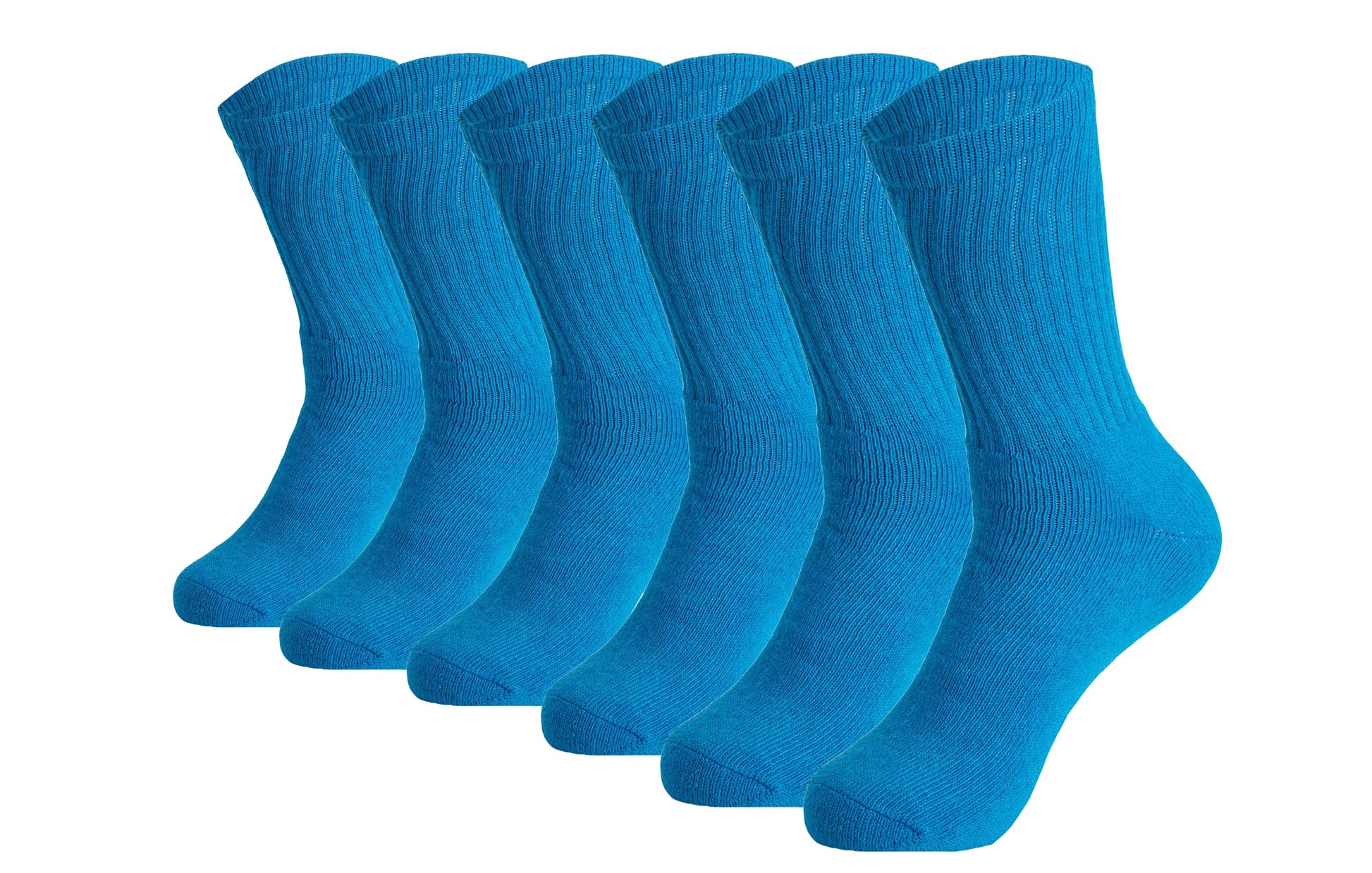 Men’S Cotton Crew Socks – 6 Pairs, Cushioned Sole, Breathable & Moisture-Wicking Athletic Sport Socks