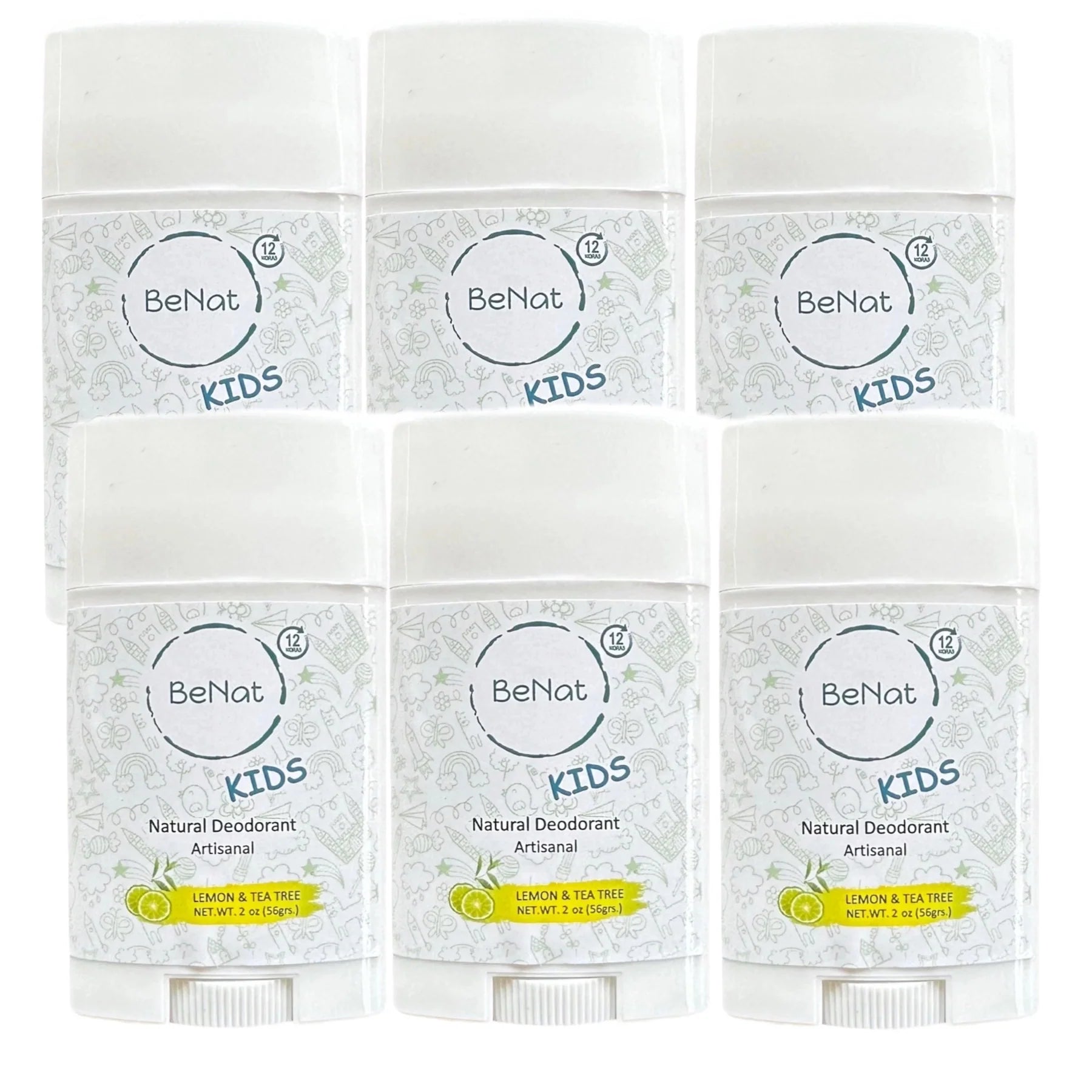 2-Pack All-Natural Deodorants for Kids & Teens