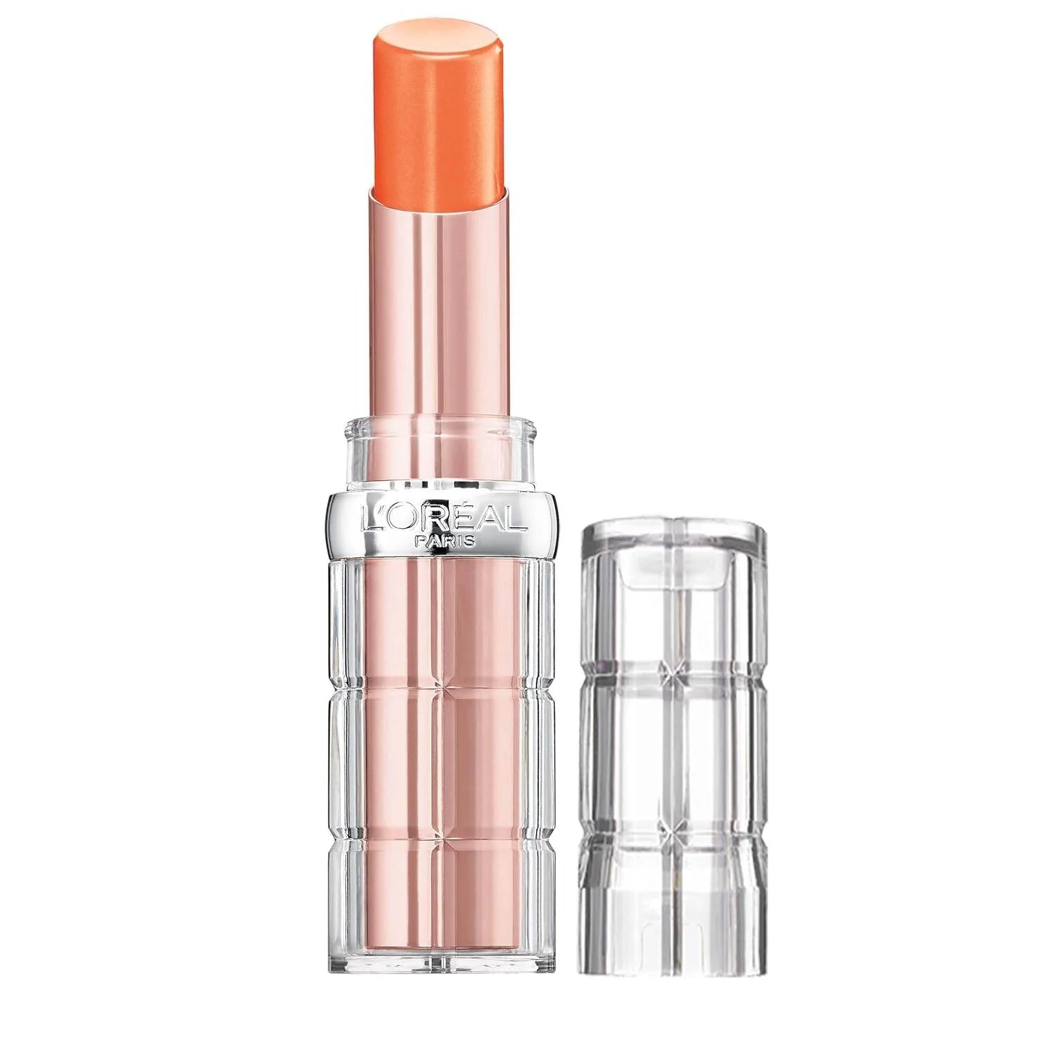 L’Oréal Paris Makeup Colour Riche Plump and Shine Lipstick, for Glossy, Radiant, Visibly Fuller Lips with an All-Day Moisturized Feel, 101 Nectarine Plump, 0.1 Oz.