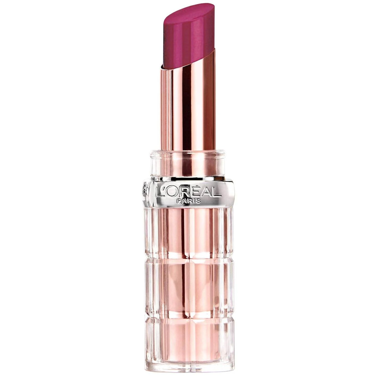 L'Oreal Paris Makeup Colour Riche Plump and Shine Lipstick, for Glossy, Radiant, Visibly Fuller Lips with an All-Day Moisturized Feel, 108 Wild Fig Plump, 0.1 Oz.