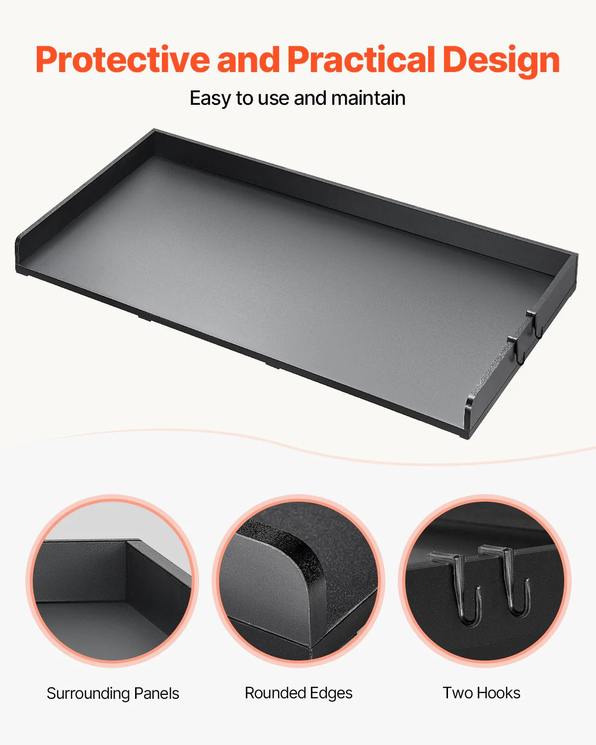 Washer Dryer Countertop, 27.5 Depth X 54 Width, Washer Dryer Wood Top for Laundry Room Organization with Edge Rails(Black)