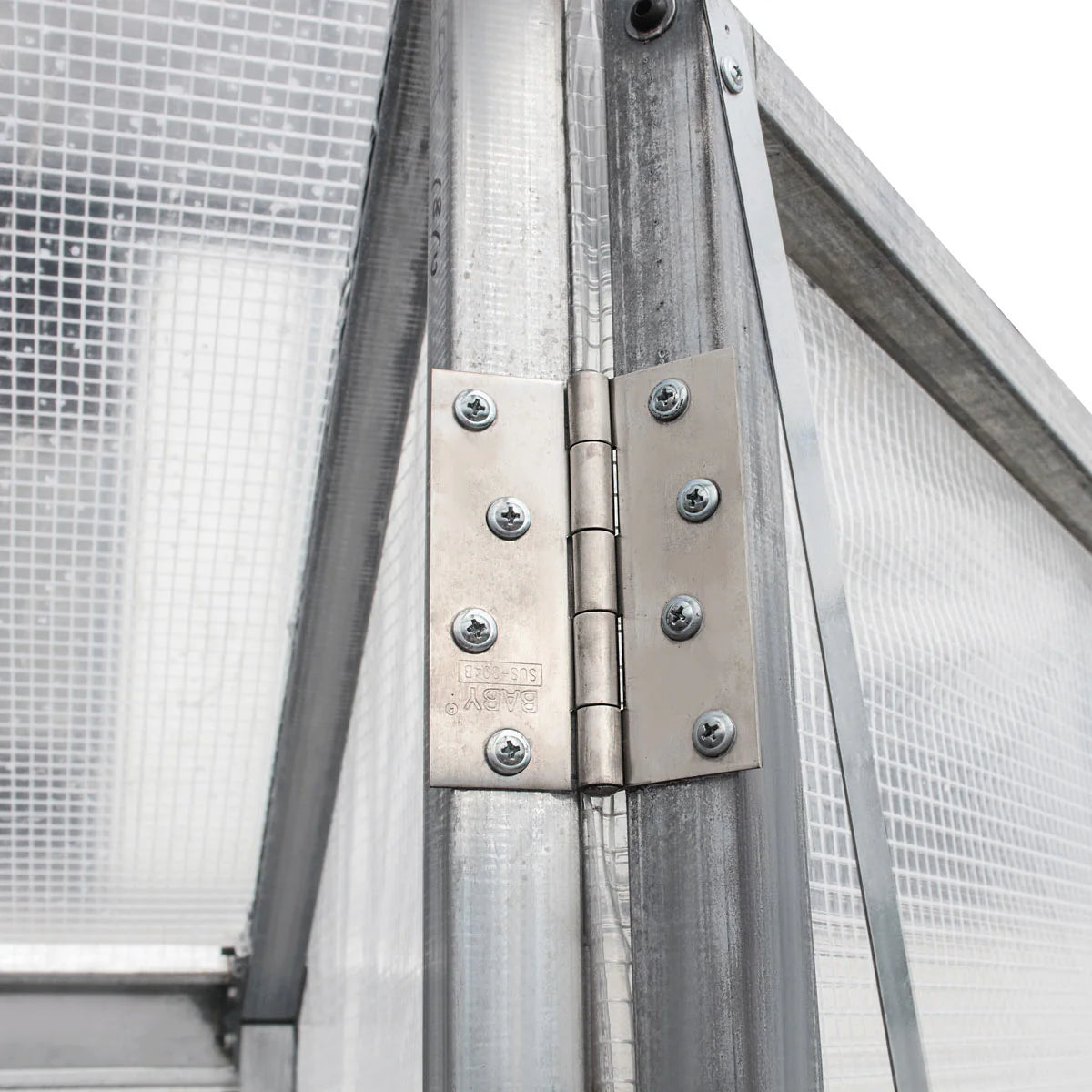 8’ X 13’ Greenhouse Grow Tent W/20 Mil Ripstop Leno Mesh PVC Cover, Galvanized Steel Frame, Roll-Up Windows, TMG-GH813