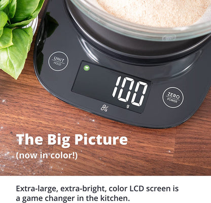 Ultra Accurate Premium Baking Scale - Perfect for Food, Coffee, and Meal Prep | Four Measurement Units | Designed in St. Louis