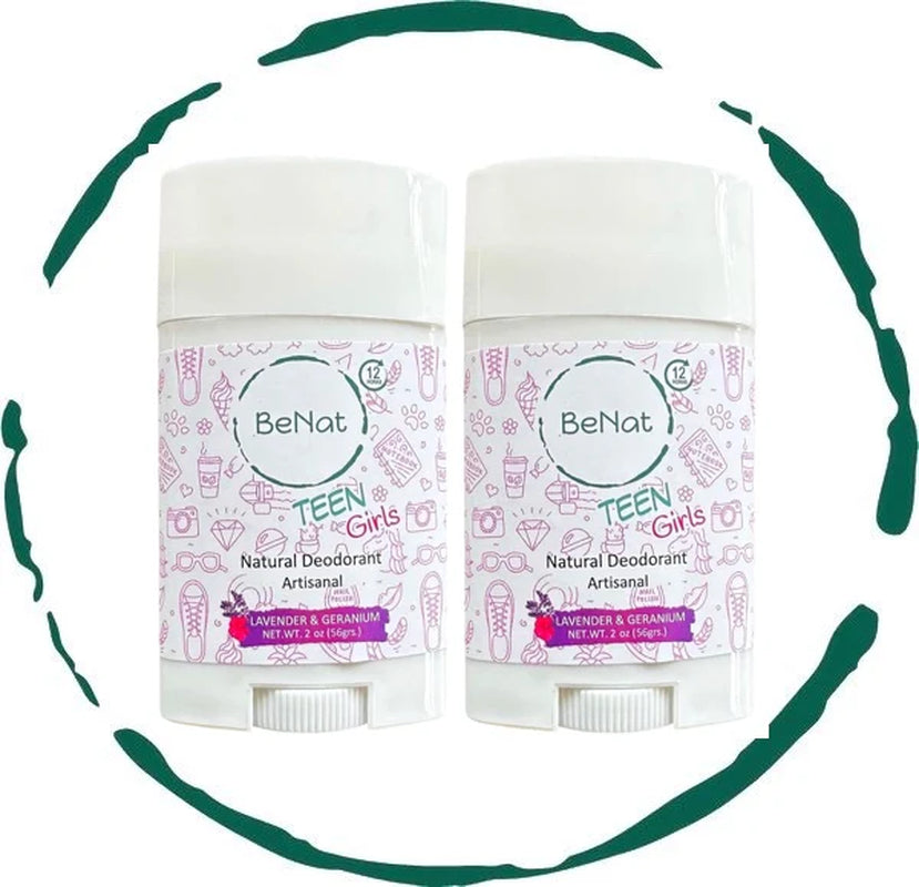 2-Pack All-Natural Deodorants for Kids & Teens