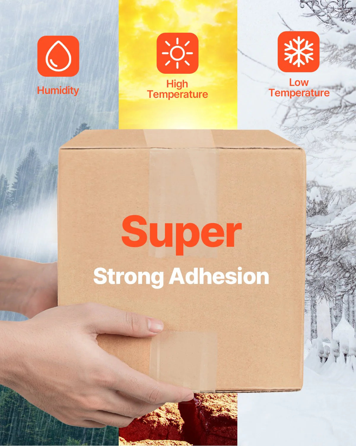 Clear Packing Tape 6 Rolls 25 Yards Clear Shipping Tape with Dispenser 2.7 Mil