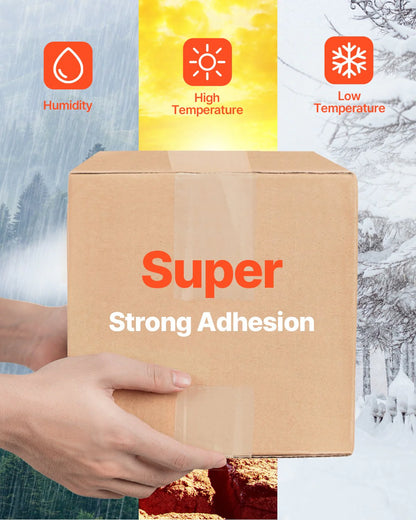 Clear Packing Tape 6 Rolls 25 Yards Clear Shipping Tape with Dispenser 2.7 Mil