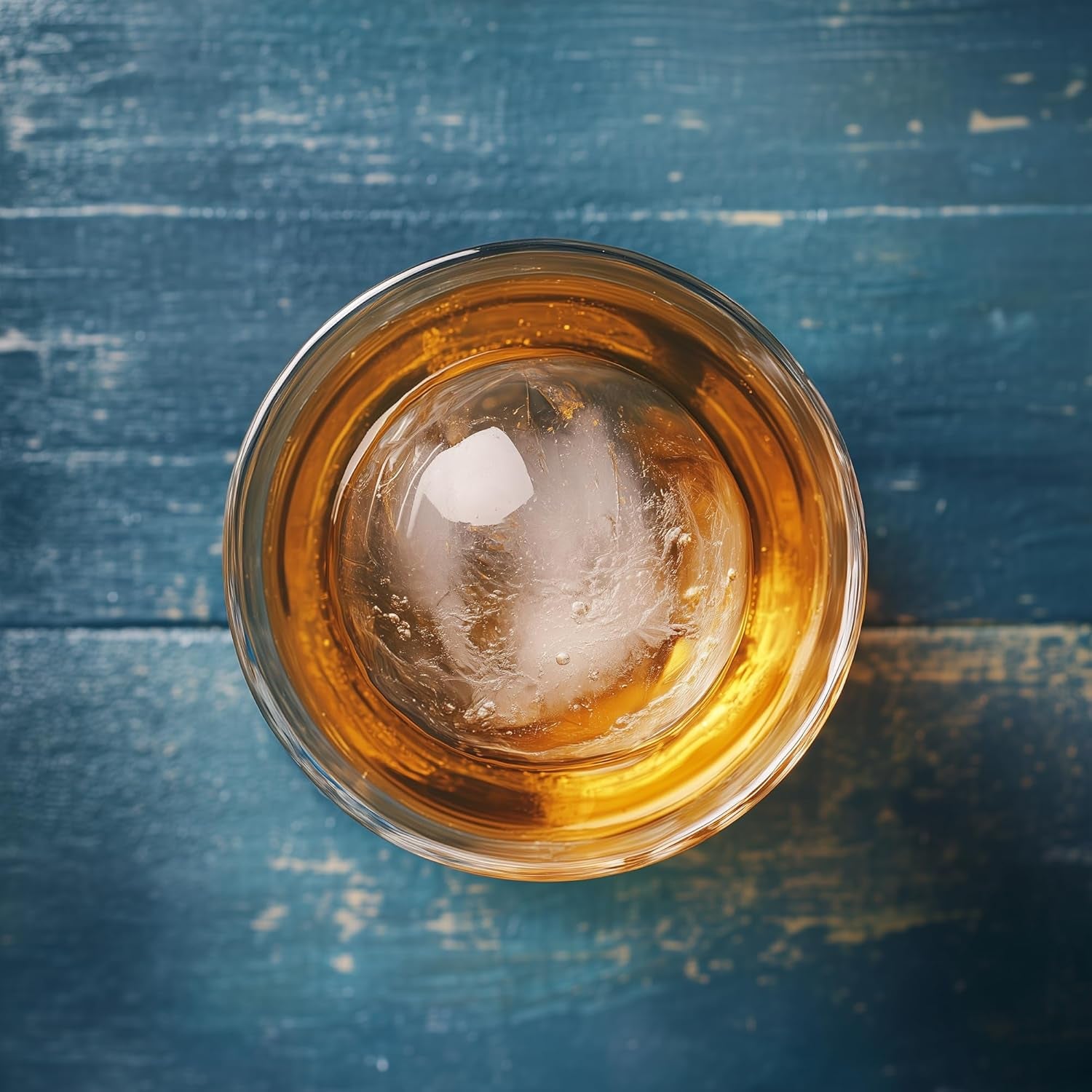 Premium Sphere Ice Mold - Silicone Ball Ice Cube Tray for Perfect Cocktails, Easy Release, No Plastic, Ideal Gift for Whiskey Lovers