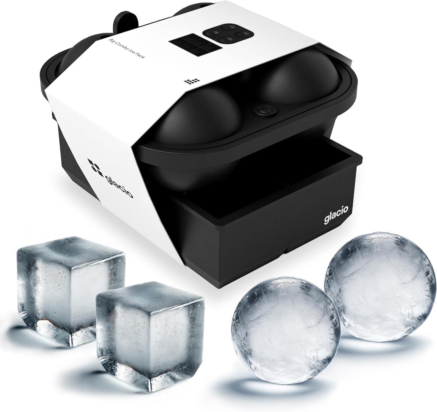 Ultimate Silicone Ball Ice Cube Tray - Perfect for Whiskey Lovers, Slow-Melting Molds for Elevated Cocktails, Easy Release, 100% No-Plastic Design - Ideal Gift Choice!