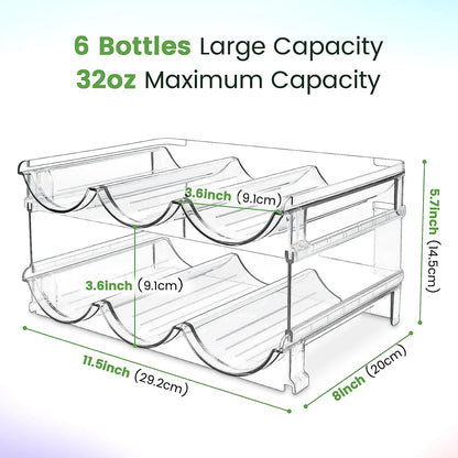 Say Goodbye to Clutter! 🌟 Check Out Our 2-Pack Stackable Water Bottle Organizer for Your Cabinet! Perfect for Keeping Your Hydration Essentials Neat and Tidy! 💧🥤 #Homeorganization #Waterbottlestorage