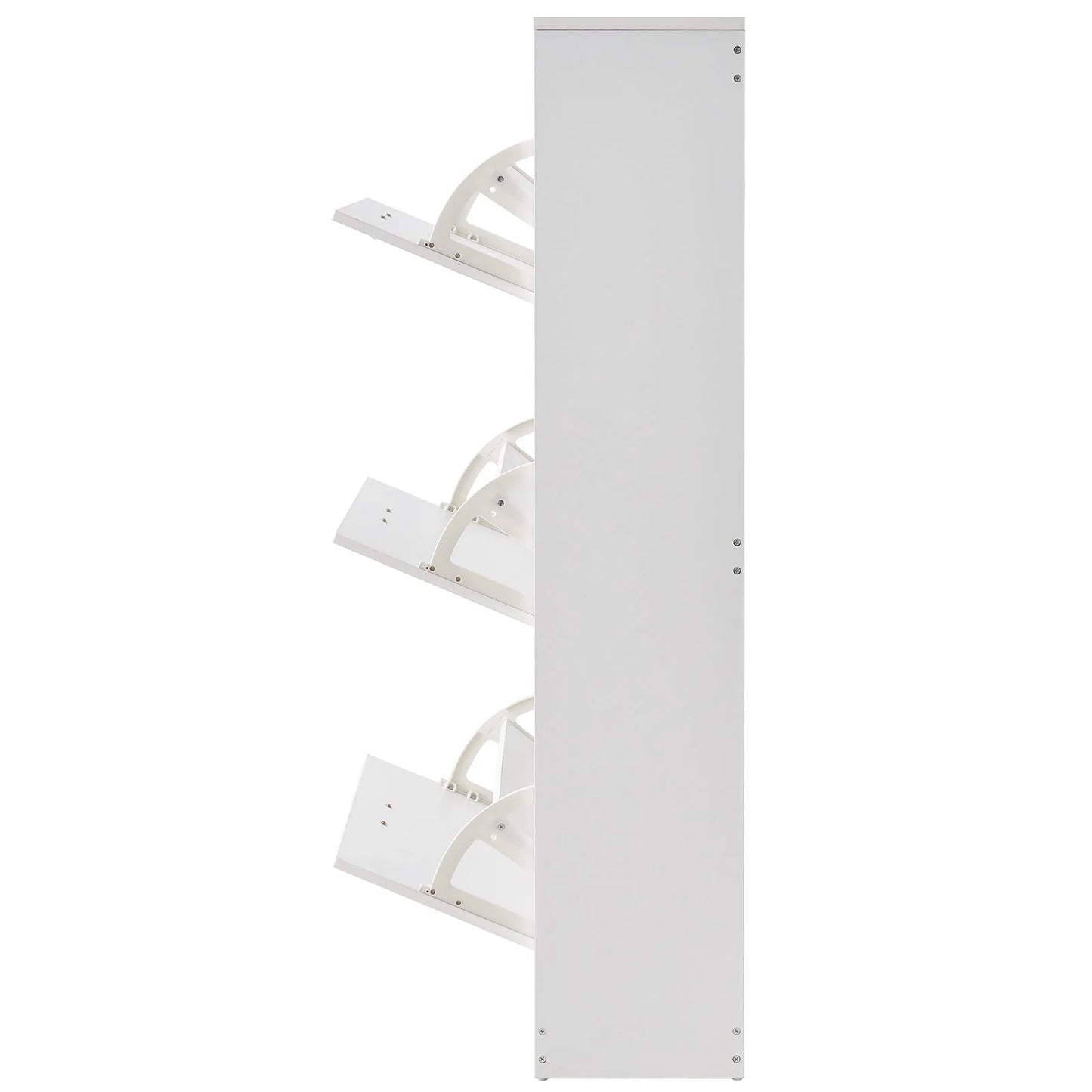 VEVOR Shoe Cabinet with 3 Flip Drawers, Shoe Storage Cabinet for Entryway, Free Standing Shoe Storage Organizer with Side Hooks for Heels, Boots, Slippers in Hallway, Living Room