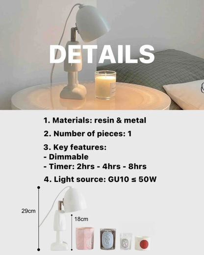 Lil Robot Electric Candle Warmer Lamp for Large Candles