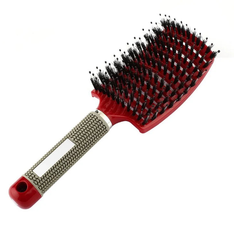 Hairbrush anti Klit Brushy Haarborstel Women Detangler Hair Brush Bristle Nylon Scalp Massage Teaser Hair Brush Comb