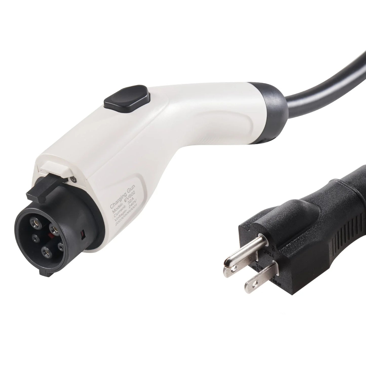 VEVOR Level 1+2 Portable EV Charger, 16 Amp 120V or 240V, Electric Vehicle Charger with 28-Foot Charging Cable NEMA 6-20P Plug NEMA 5-15 Adapter, Plug-In Home EV Charging Station for SAE J1772 Evs