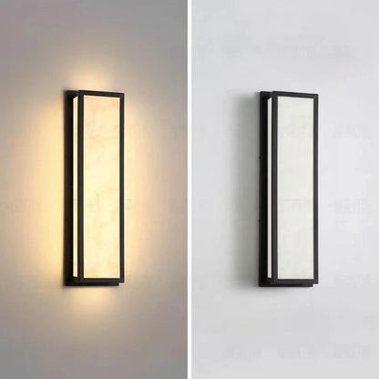 IP65 Waterproof Marble Front Porch Light Exterior Wall Sconce