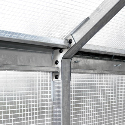 8’ X 13’ Greenhouse Grow Tent W/20 Mil Ripstop Leno Mesh PVC Cover, Galvanized Steel Frame, Roll-Up Windows, TMG-GH813