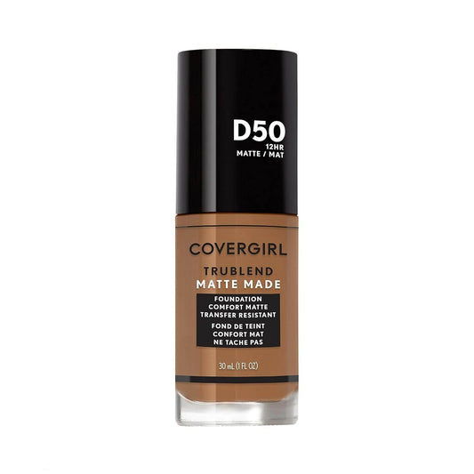 COVERGIRL Trublend Matte Made Liquid Foundation, Deep Golden D50, 1.01 Fl Oz (Pack of 1)