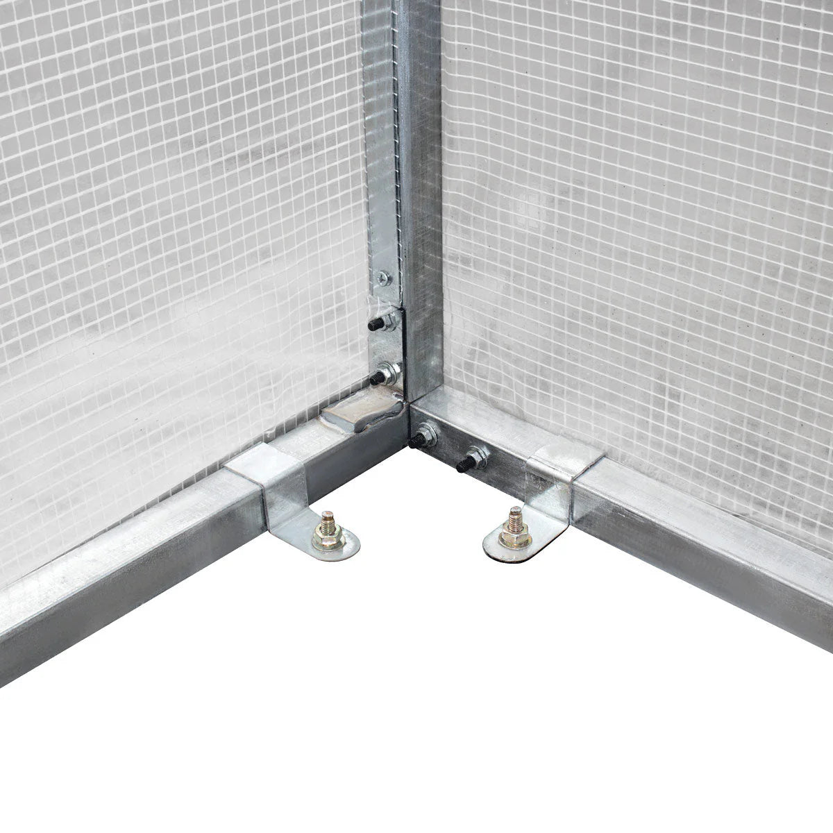 8’ X 13’ Greenhouse Grow Tent W/20 Mil Ripstop Leno Mesh PVC Cover, Galvanized Steel Frame, Roll-Up Windows, TMG-GH813