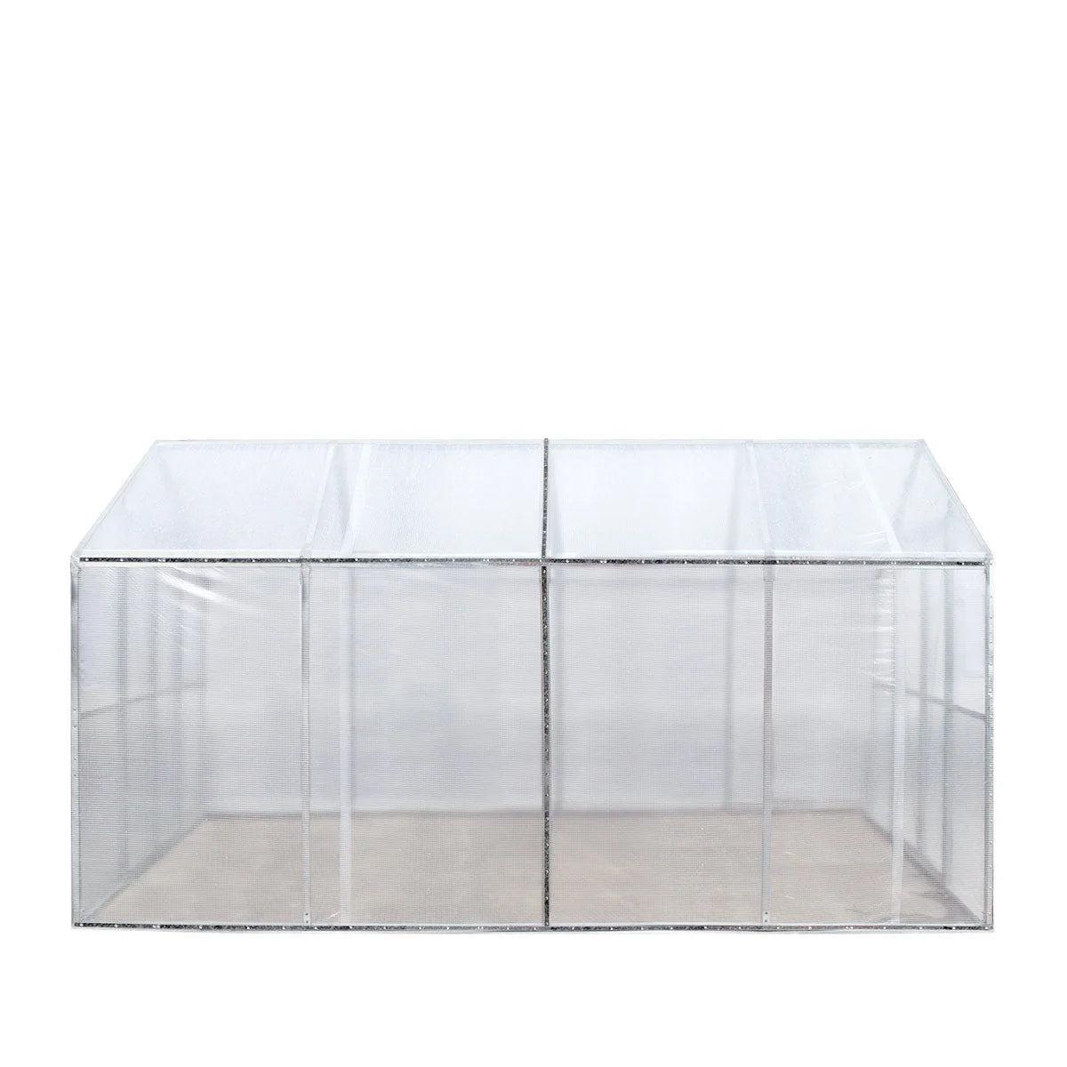 8’ X 13’ Greenhouse Grow Tent W/20 Mil Ripstop Leno Mesh PVC Cover, Galvanized Steel Frame, Roll-Up Windows, TMG-GH813