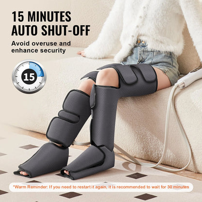 Revitalize Your Legs: VEVOR Air Compression Leg Massager for Ultimate Relaxation & Pain Relief - Perfect Gift for Parents!