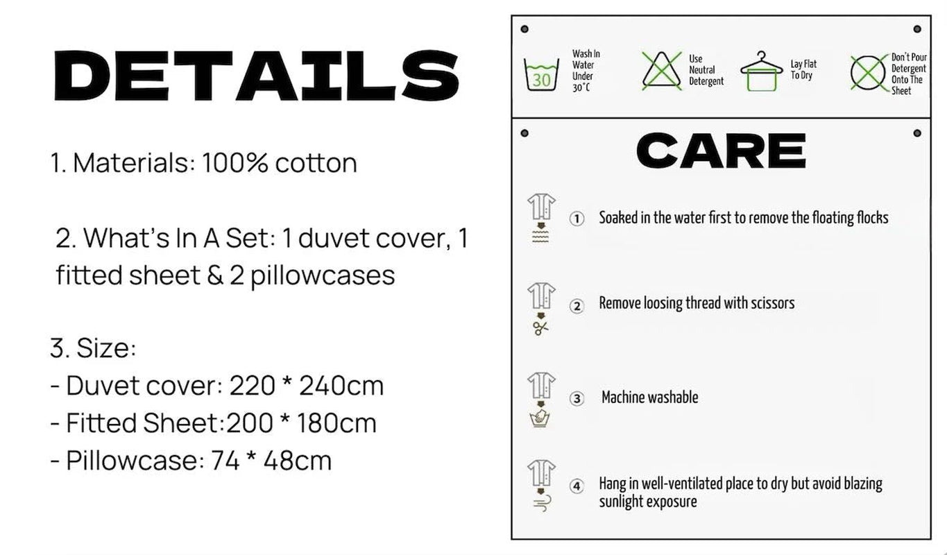 Retro Jersey Knit Stripe Queen Duvet Cover Set with Pillowcases & Fitted Sheet