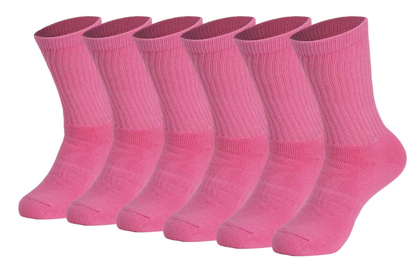 Men’S Cotton Crew Socks – 6 Pairs, Cushioned Sole, Breathable & Moisture-Wicking Athletic Sport Socks