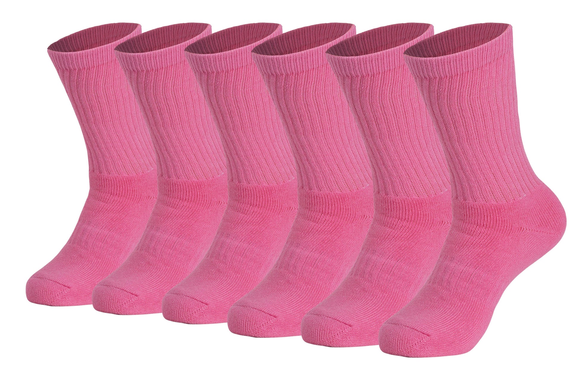 Men’S Cotton Crew Socks – 6 Pairs, Cushioned Sole, Breathable & Moisture-Wicking Athletic Sport Socks