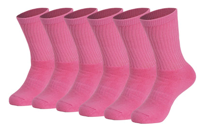 Men’S Cotton Crew Socks – 6 Pairs, Cushioned Sole, Breathable & Moisture-Wicking Athletic Sport Socks
